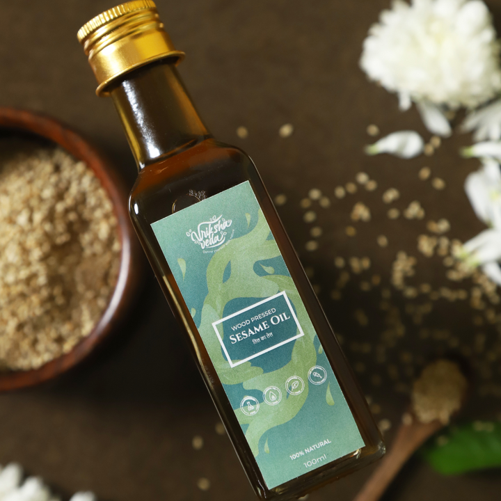 Sesame Oil 100% Pure Wood Pressed for Hair Care