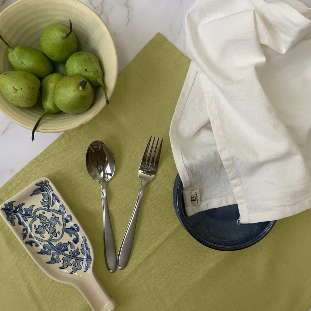 Set of 2 Organic Cotton Kitchen Towels in Assorted Colours - Suspire