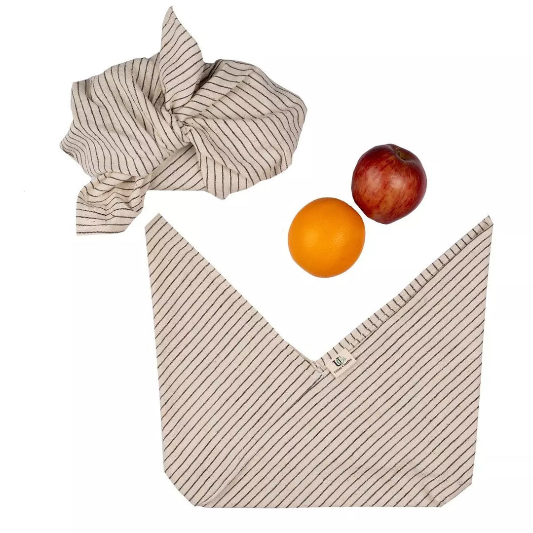 Set of 2 Organic ‘Kala’ Cotton Bento Bags - Suspire