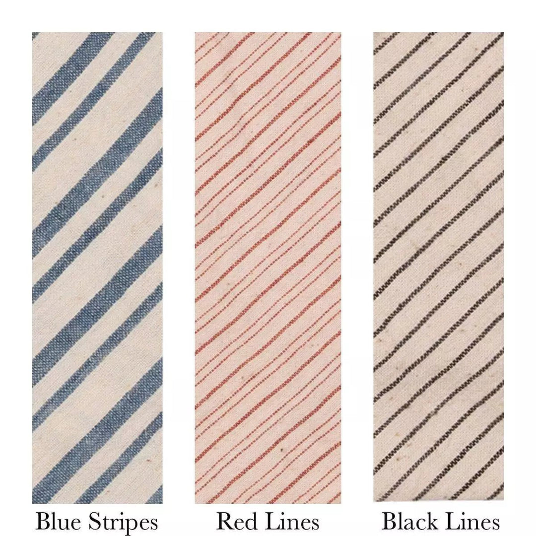 Set of 2 Stripe pattern organic kala cotton hair scrunchies - Suspire