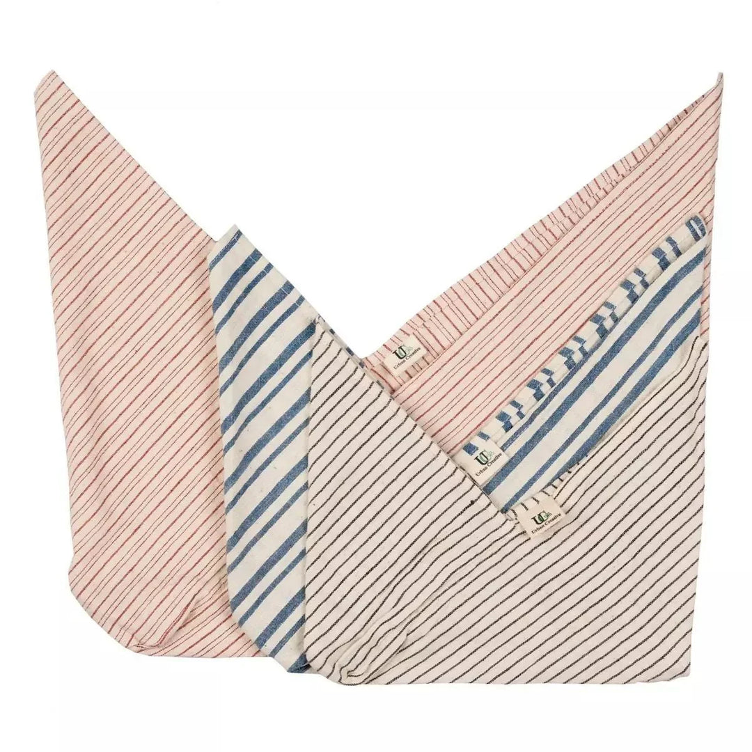 Set of 3 Assorted Organic ‘Kala’ Cotton Bento Bags ( Assorted sizes and patterns) - Suspire
