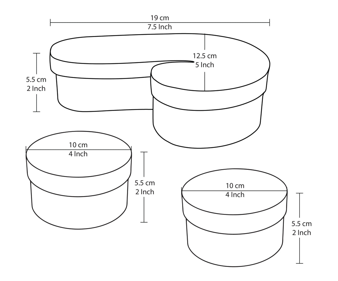 Christmas Treat Box ( Set Of 3 )