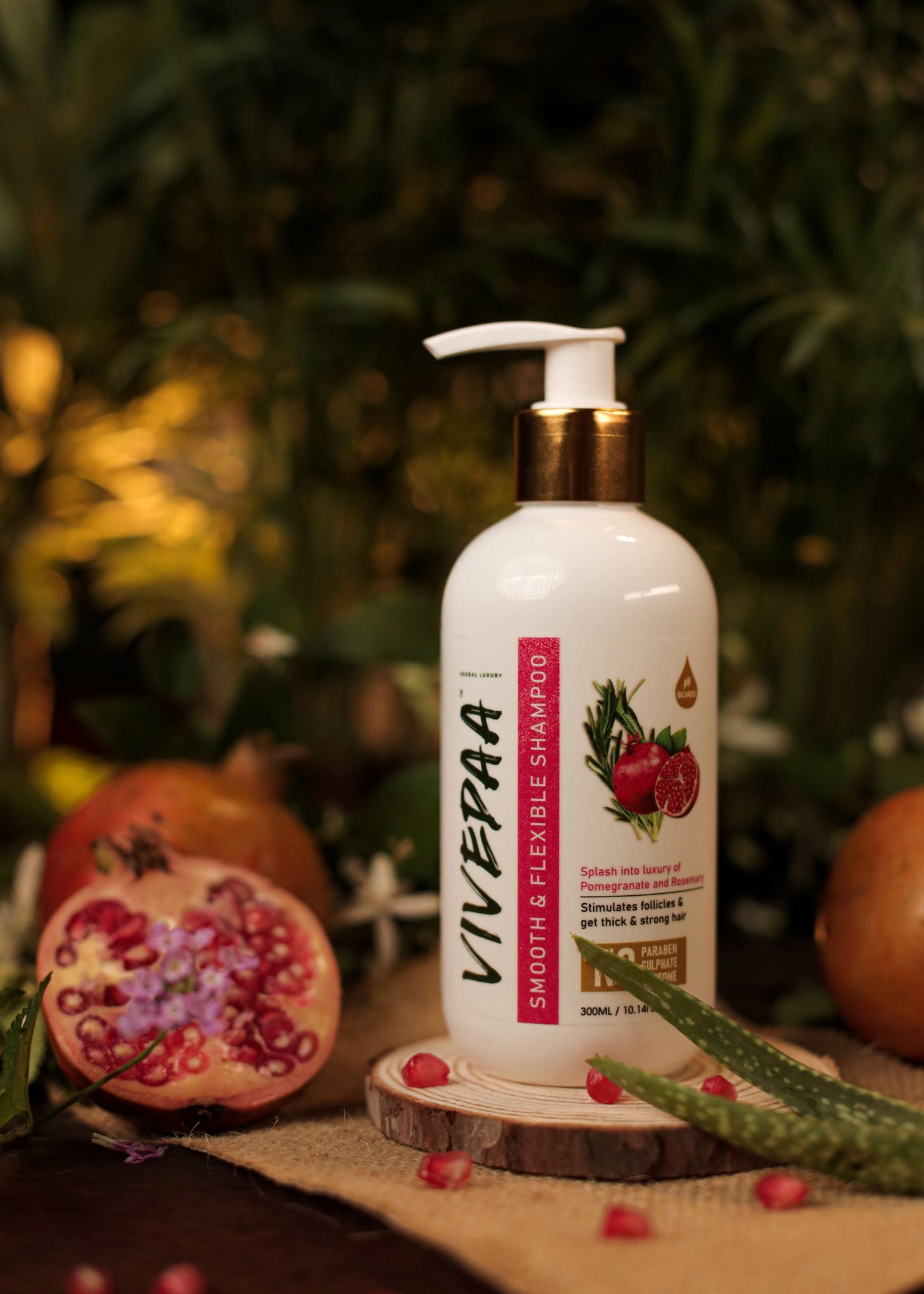 Vivedaa Herbal Luxury Hair Growth Smooth & Flexible Shampoo - 300 ml