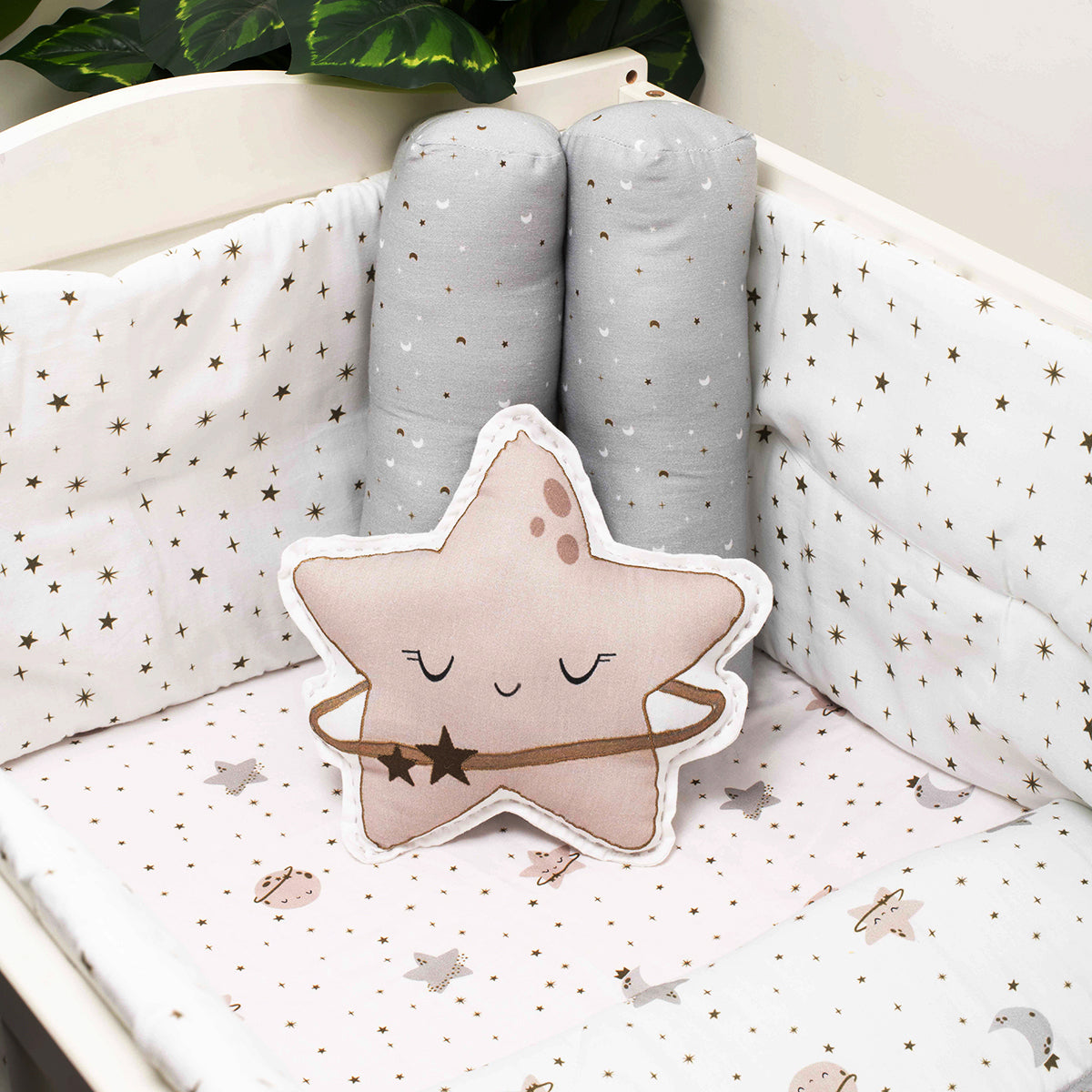 Tiny snooze cot bedding set – starry nights