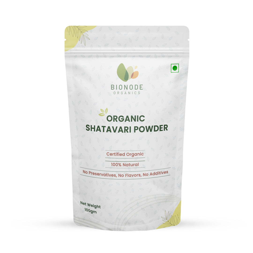 Bionode Organics Certified Organic Shatavari Powder - Pack of 2