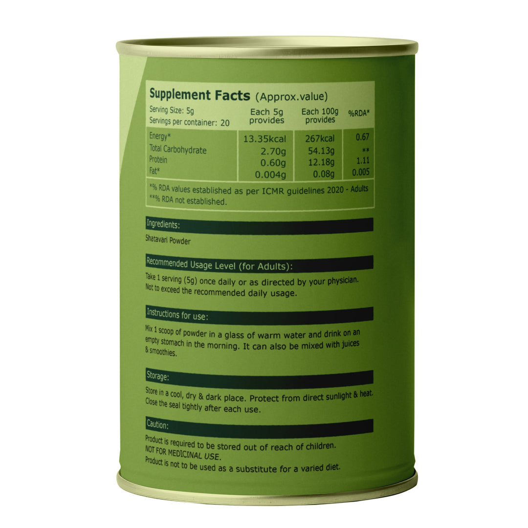 Shatavari Powder Pure Root Extract | Supports Balance & Wellness