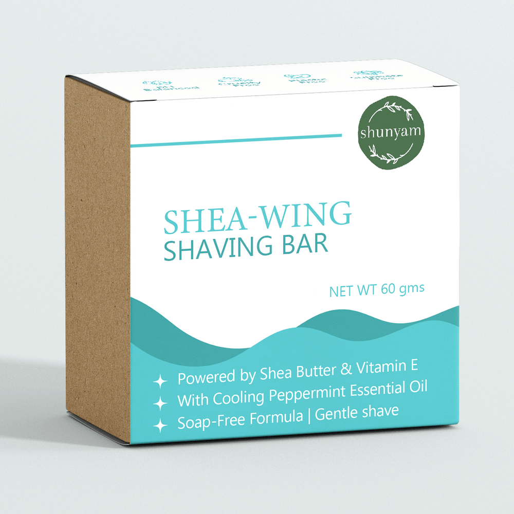 Shea-Wing Shaving Bar for Men & Women with Travel Box