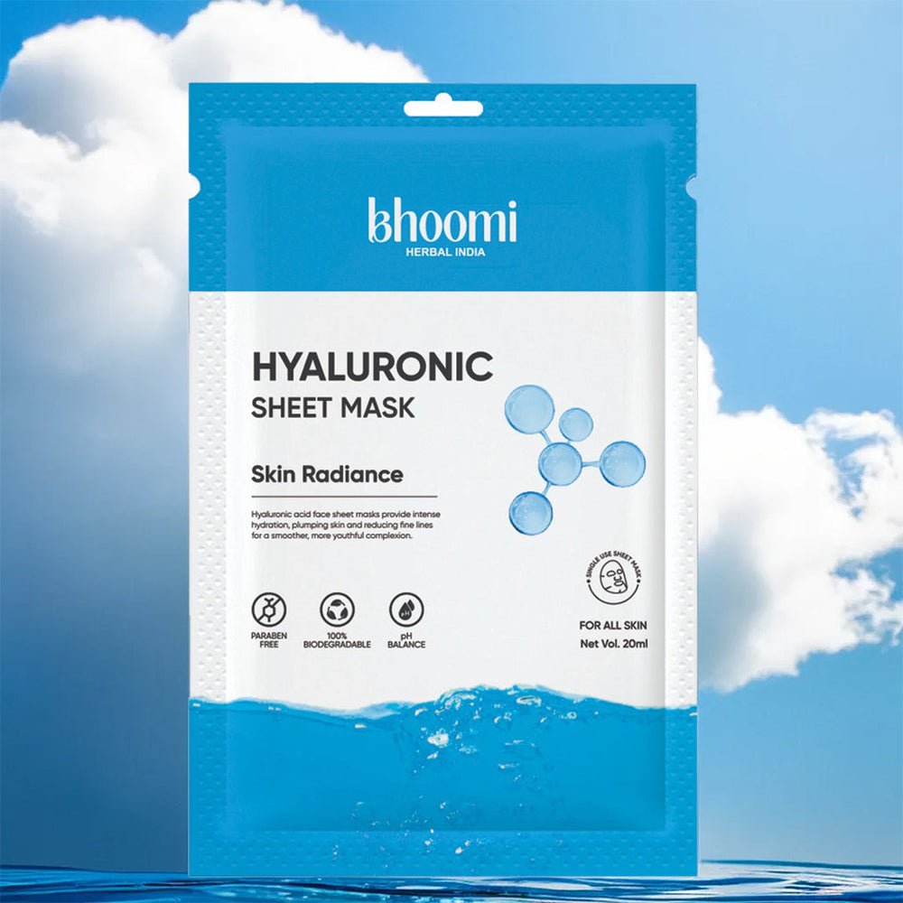 Bhoomi Herbal India HYALURONIC FACE SHEET MASK
