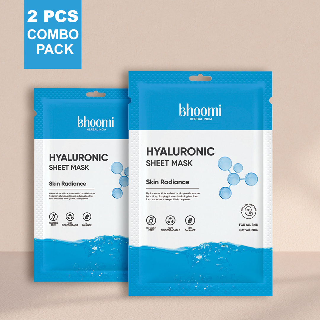 Bhoomi Herbal India HYALURONIC FACE SHEET MASK