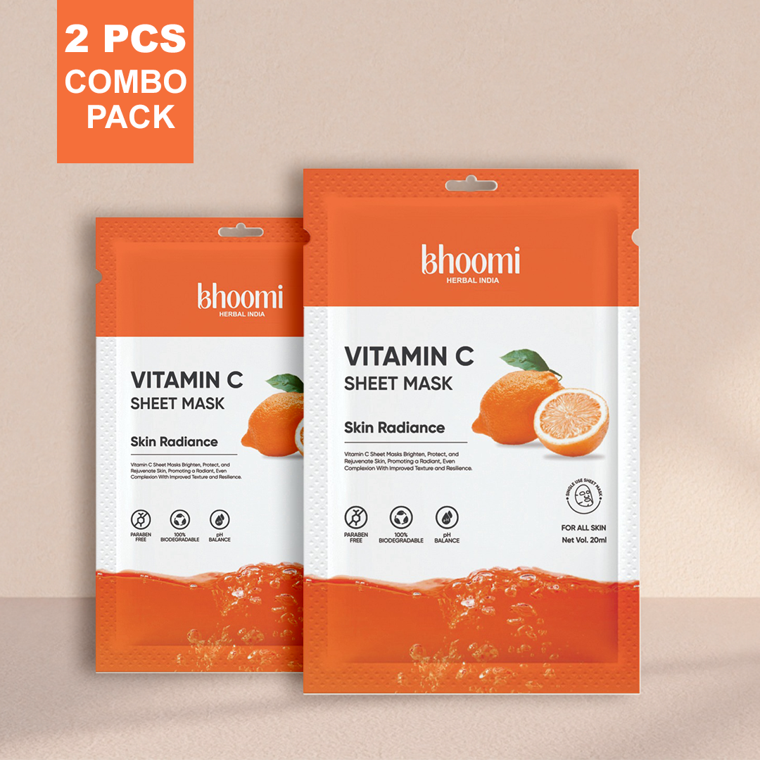 Bhoomi Herbal India VITAMIN-C FACE SHEET MASK