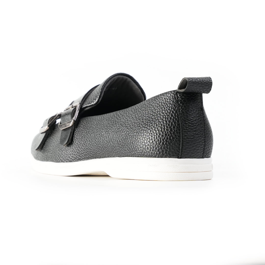 Monkstory Yacht Club Double Monk Slip-Ons - Black