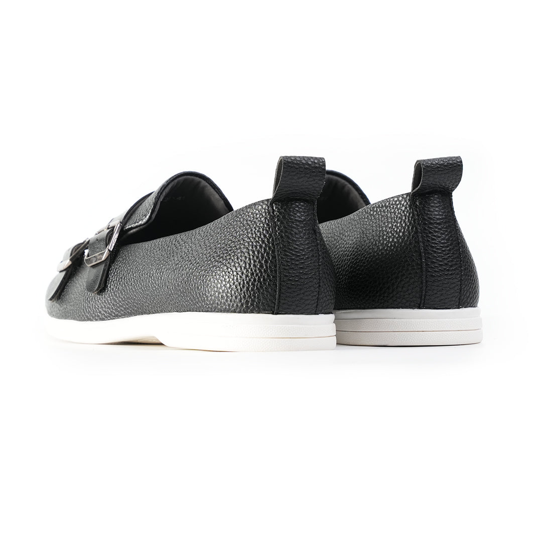 Monkstory Yacht Club Double Monk Slip-Ons - Black