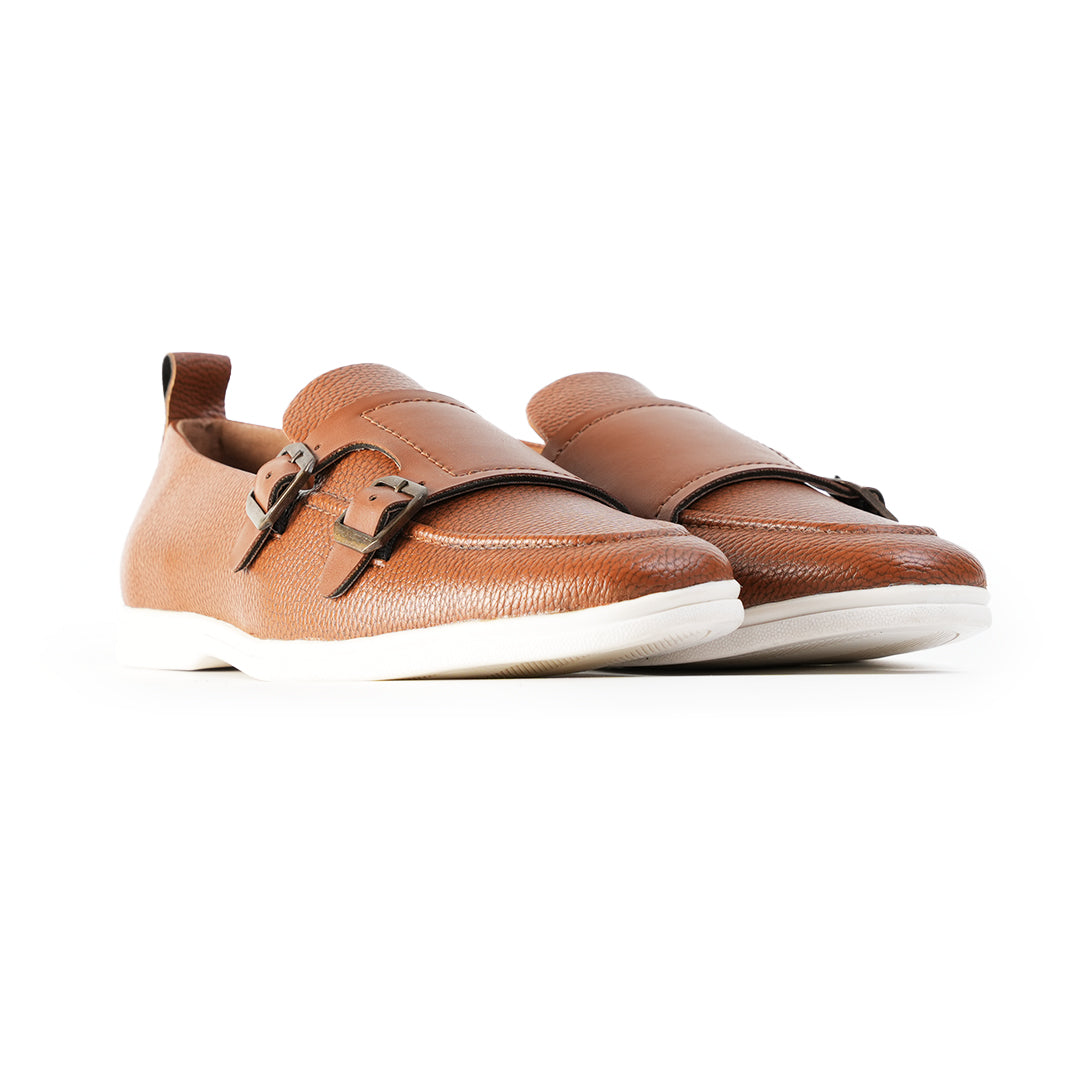 Monkstory Yacht Club Double Monk Slip-Ons - Tan