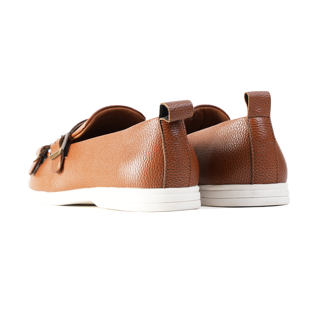 Monkstory Yacht Club Double Monk Slip-Ons - Tan
