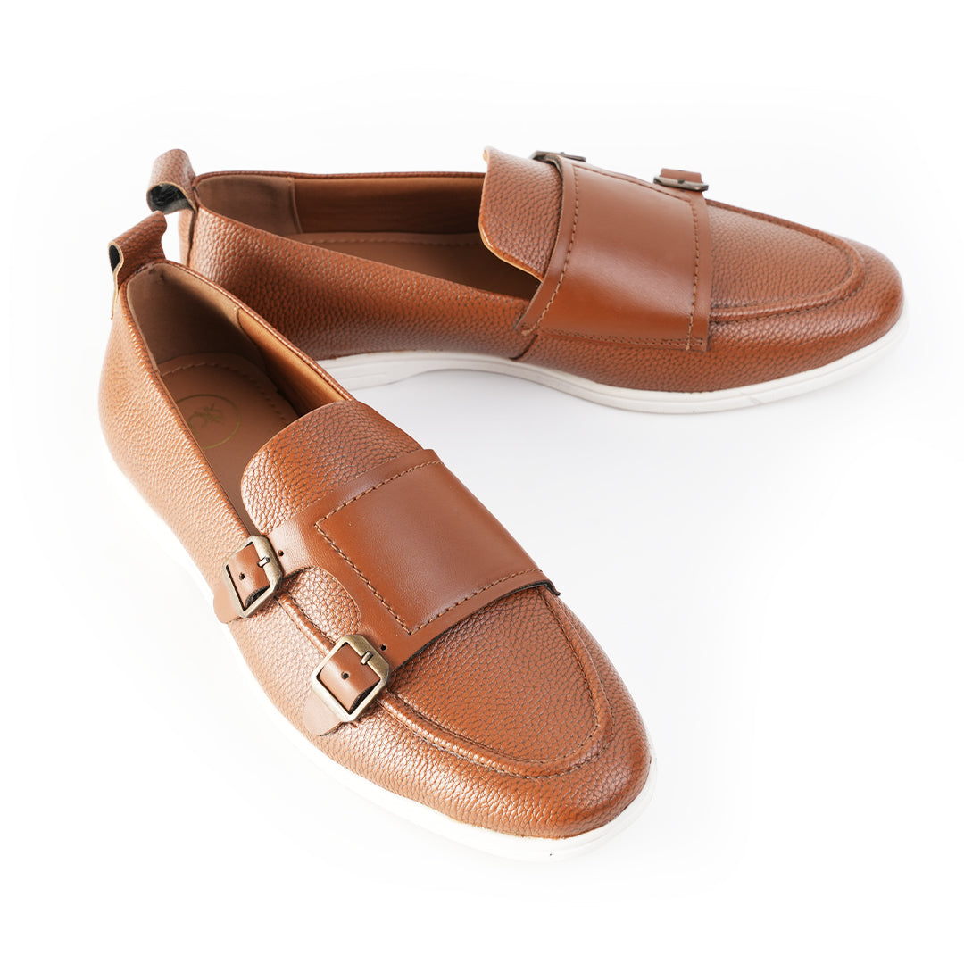 Monkstory Yacht Club Double Monk Slip-Ons - Tan
