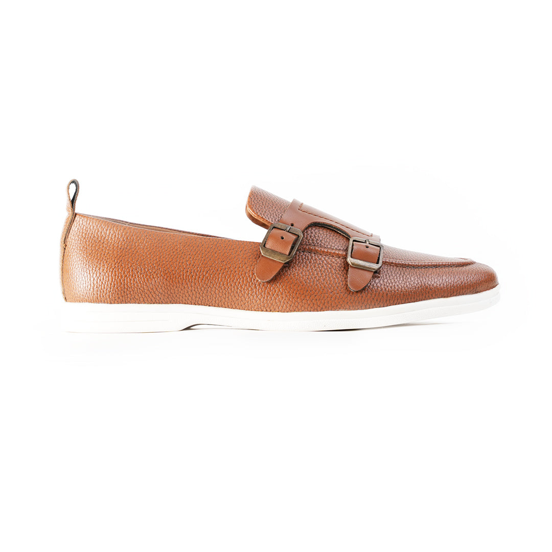 Monkstory Yacht Club Double Monk Slip-Ons - Tan