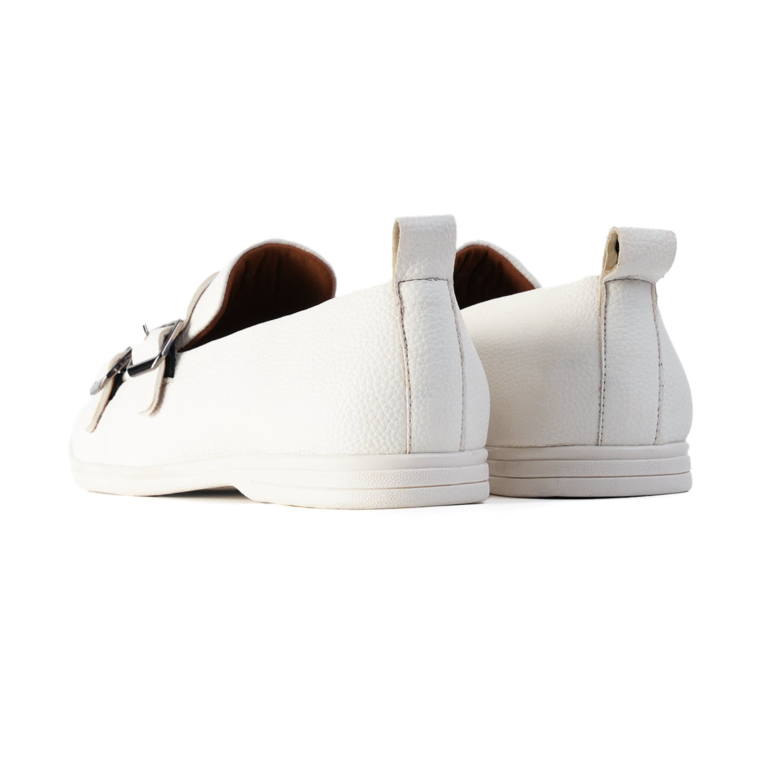 Monkstory Yacht Club Double Monk Slip-Ons - White