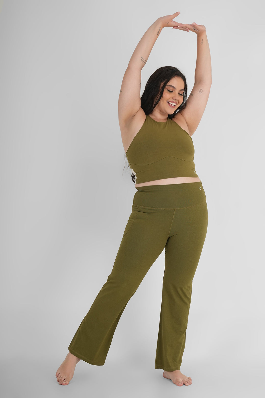 Sienna Organic Cotton Modal Flare Yoga Pants - Suspire