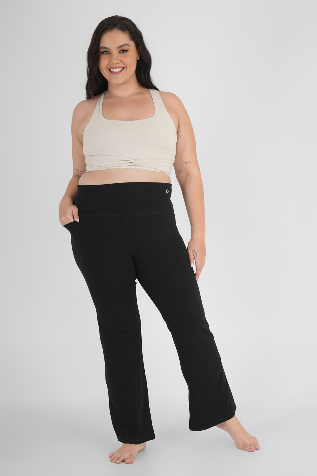 Sienna Organic Cotton Flare Yoga Pants
