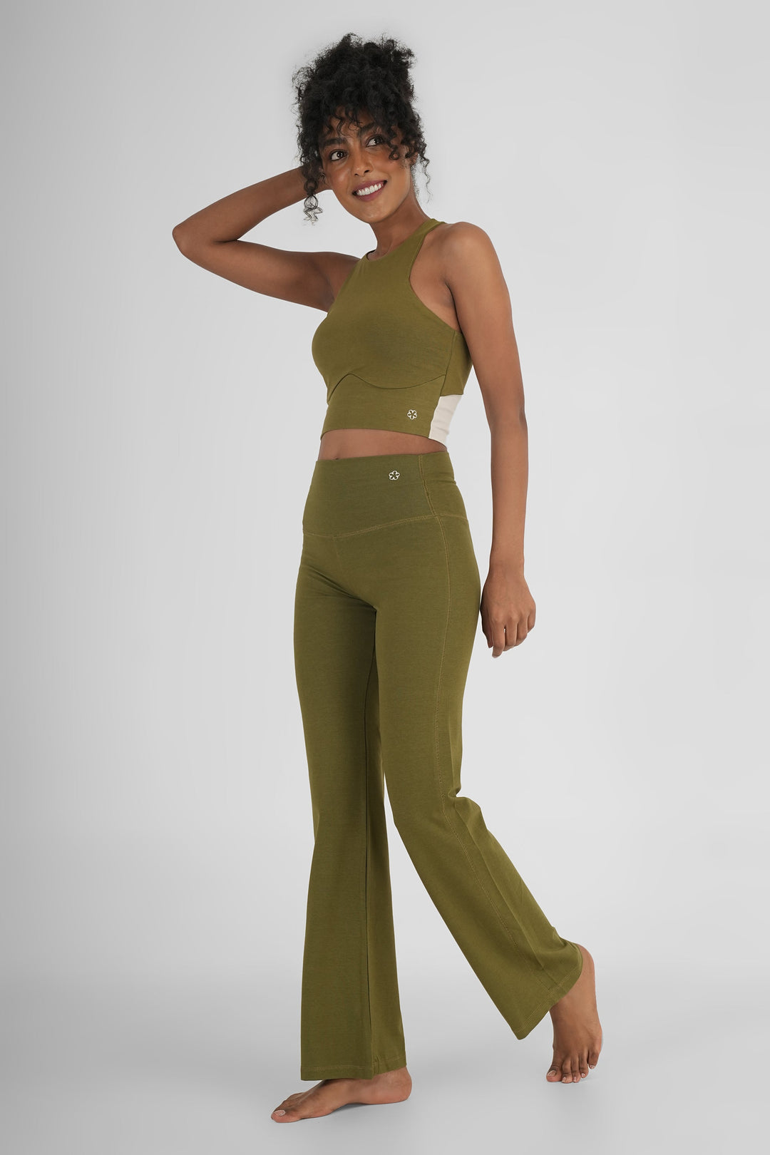 Sienna Organic Cotton Flare Yoga Pants