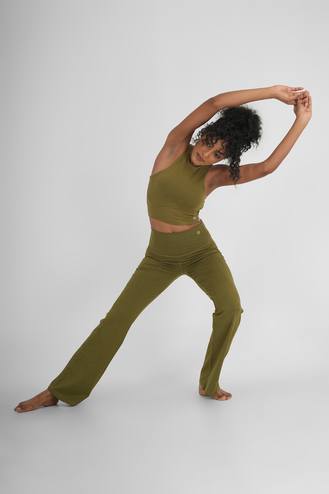 Sienna Organic Cotton Flare Yoga Pants