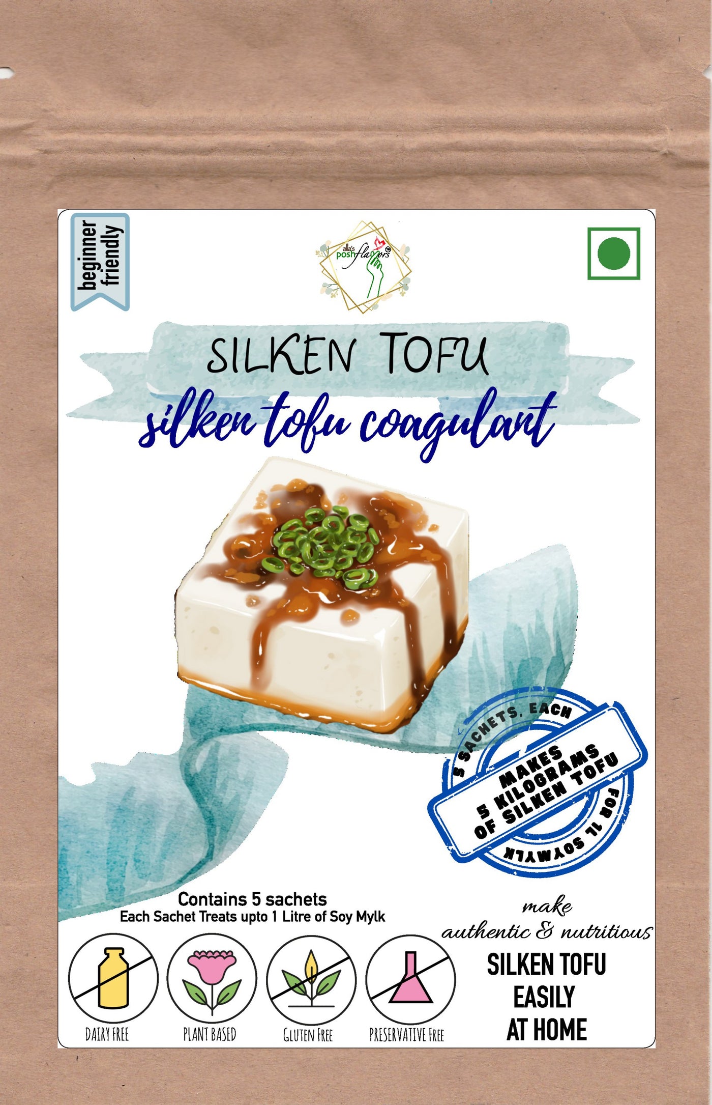 Silken Tofu Coagulant | Make 5kg Silken-Tofu at Home | Easy-to-Use Instructions | Pudding Tofu | Japanese Tofu