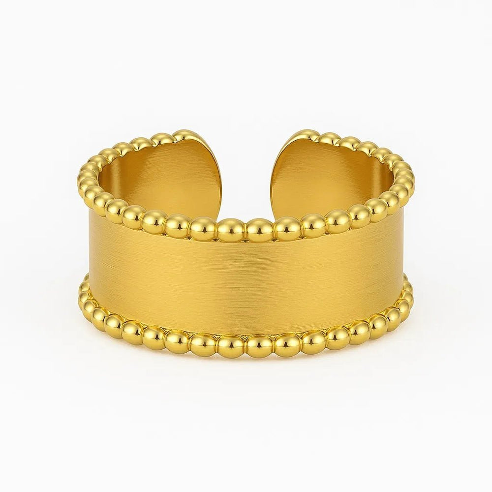 Silversutra Anti Tarnish Adjustable Flexi Band Ring | 18K Gold Plated | Hypollergenic | Anti Tarnish