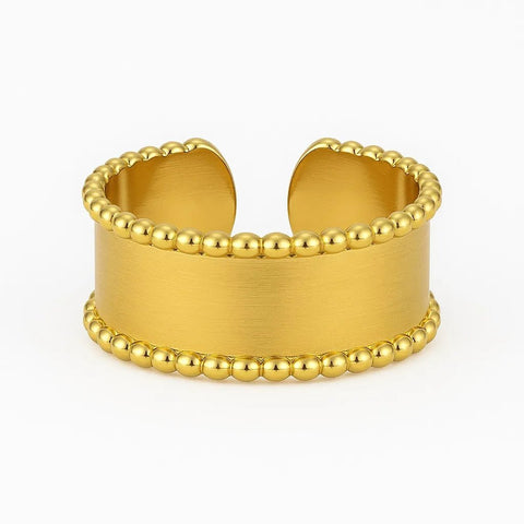 Silversutra Anti Tarnish Adjustable Flexi Band Ring | 18K Gold Plated | Hypollergenic | Anti Tarnish