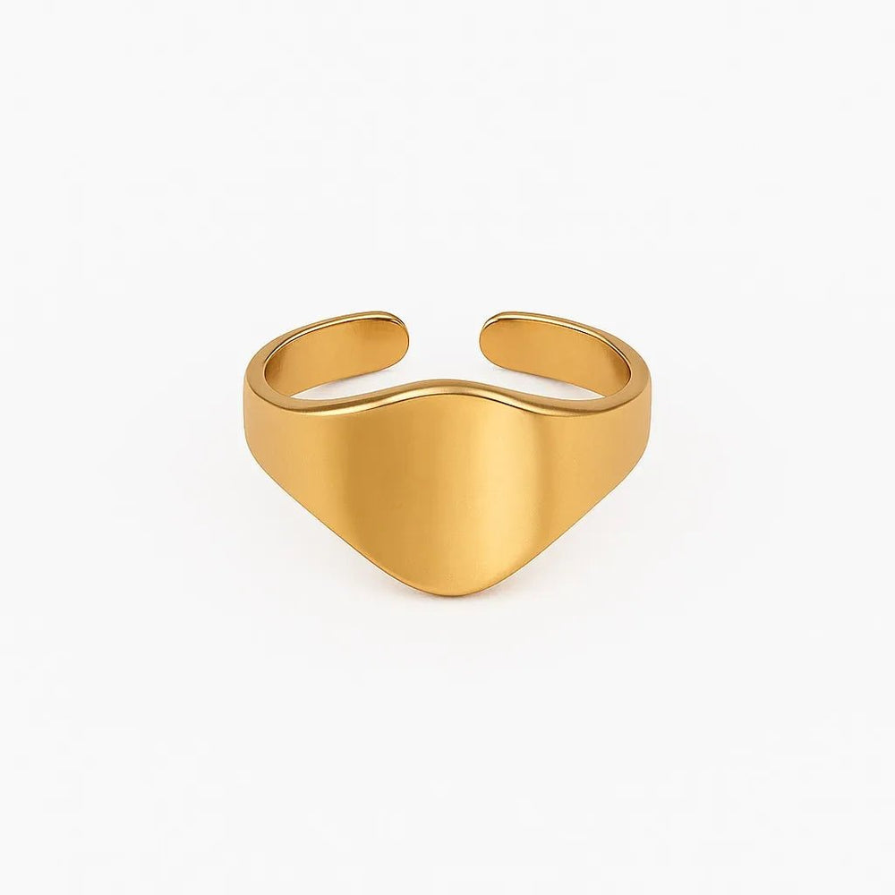 SilverSutra Anti Tarnsih Adjustable Gold Adjustable Band Ring | 18K Gold Plated | Hypollergenic | Anti Tarnish