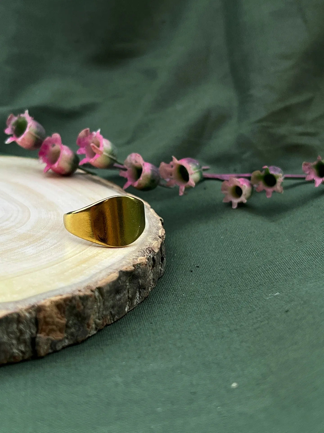 SilverSutra Anti Tarnsih Adjustable Gold Adjustable Band Ring | 18K Gold Plated | Hypollergenic | Anti Tarnish - Suspire