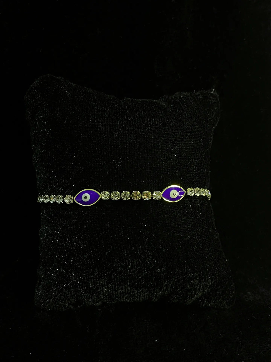 Silversutra Evil Eye Tennis Bracelet For Her | 18K Gold Plated | Hypollergenic | Anti Tarnish - Suspire