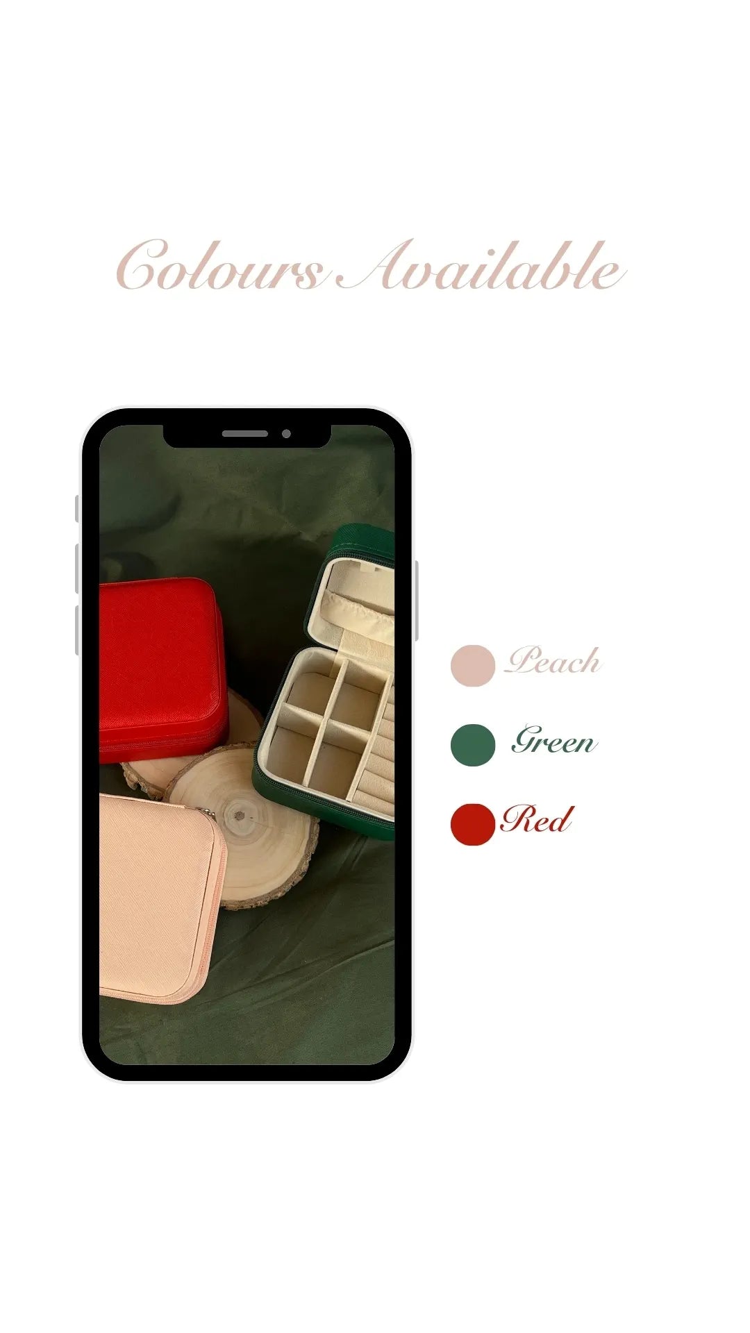 Silversutra Jewellery Organiser Peach & Emerald Green | Set of Two| Gifts For Women | Girlfreind | Wife - Suspire