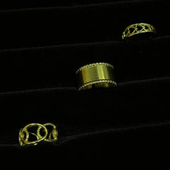 Silversutra Minimal Ring Stack | Flexible | 18K Gold Plated | Hypollergenic | Anti Tarnish