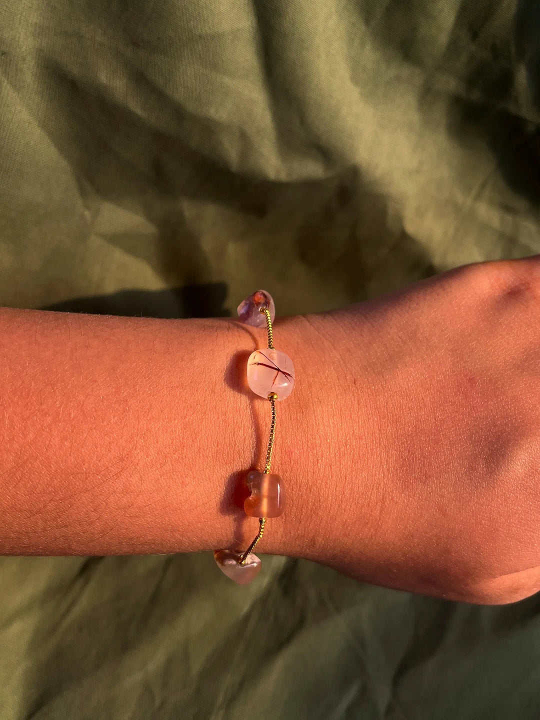 Silversutra White Cyrstal Bracelet For Her | 18K Gold Plated | Hypollergenic | Anti Tarnish - Suspire