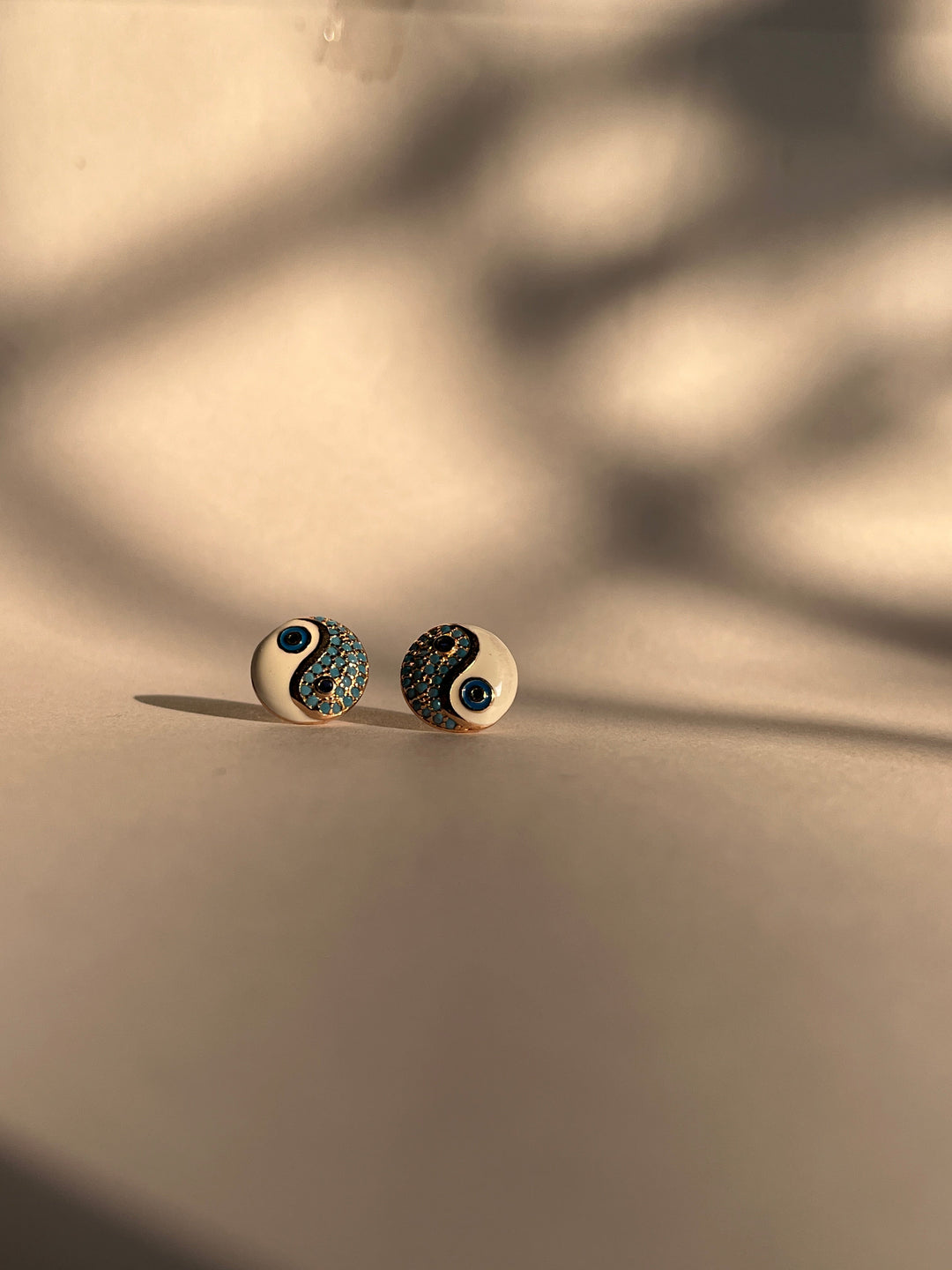 Silversutra Yi Yang Rose Gold Earrings for Her | 925 Sterling Silver | Plated with 18K Rose Gold - Suspire
