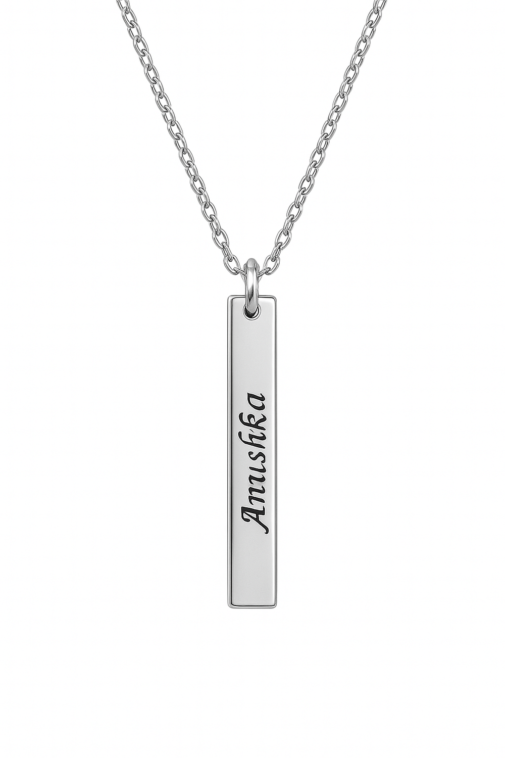 SILVERSUTRA Personalised Rectangle Locket For Men