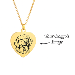 SILVERSUTRA Personalised Heart Pet Necklace