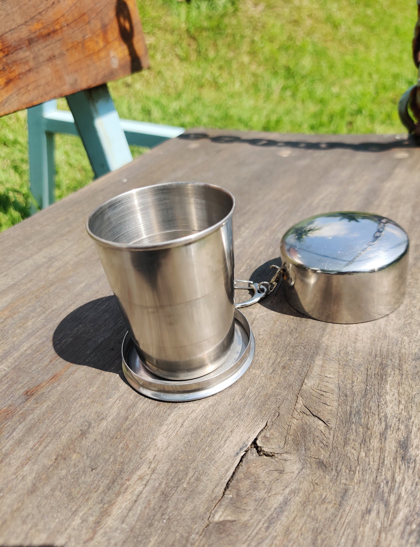 Portable Steel Cup | Foldable Collapsible Reusable