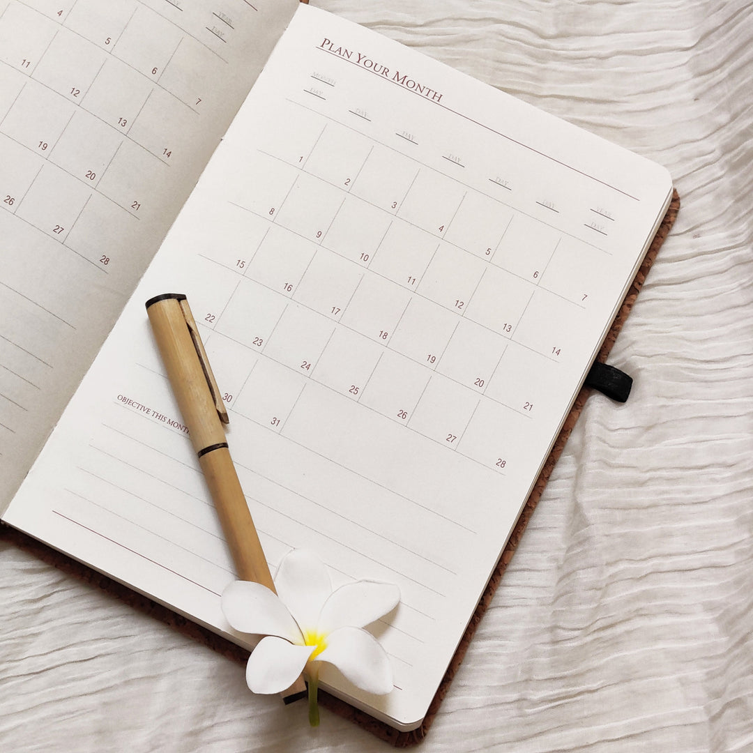 Greenfootprint Cork diary | undated planner | ruled pages