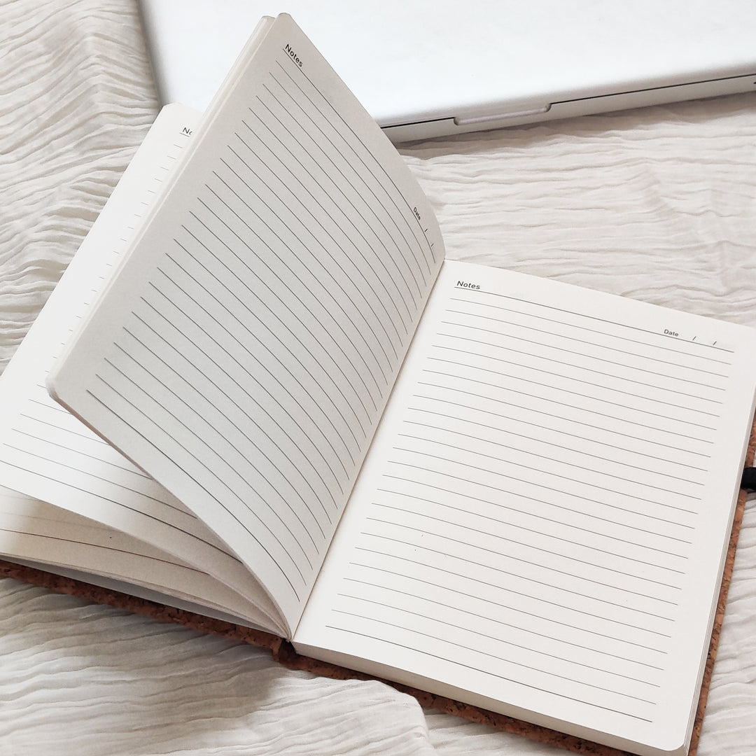 Greenfootprint Cork diary | undated planner | ruled pages