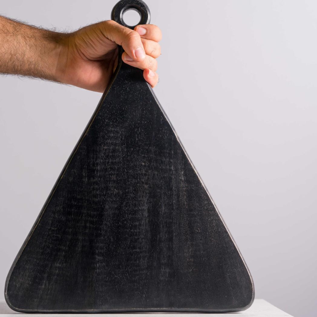 Araana Home Siyah Black Triangular Chopping Board