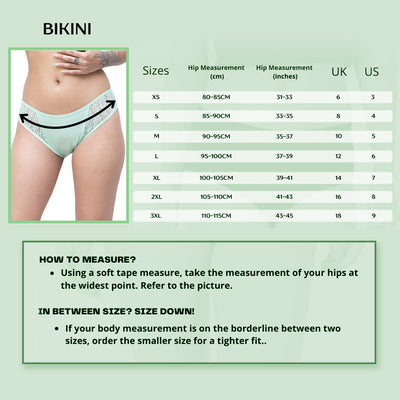 Organic Everyday Undies Greenfig (Bikini) (3pc)