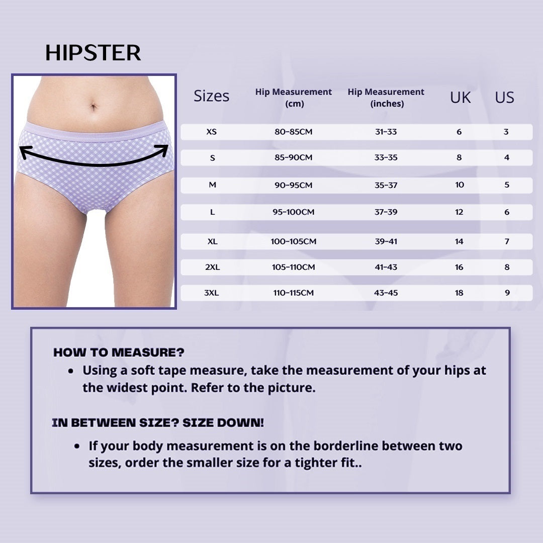 Organic Everyday Panty Lavender (Hipster) (3pc)