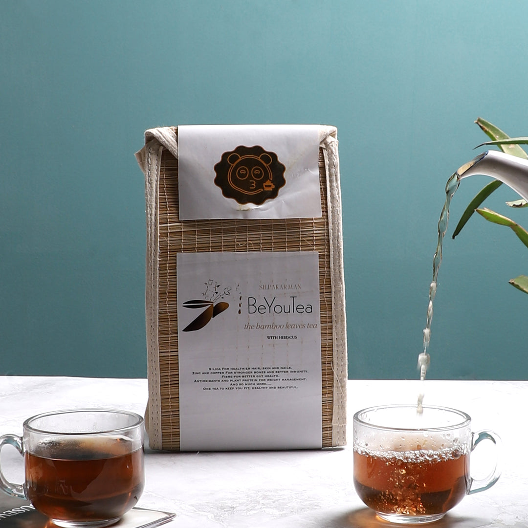 SILPAKARMAN BeYouTea - The Bamboo Leaves Tea with Hibiscus - 50 grams