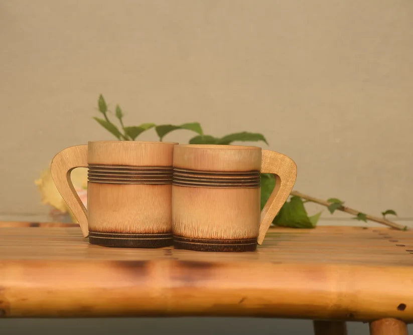 Silpakarman Bamboo Tea with 7.5 cm Tea Cups