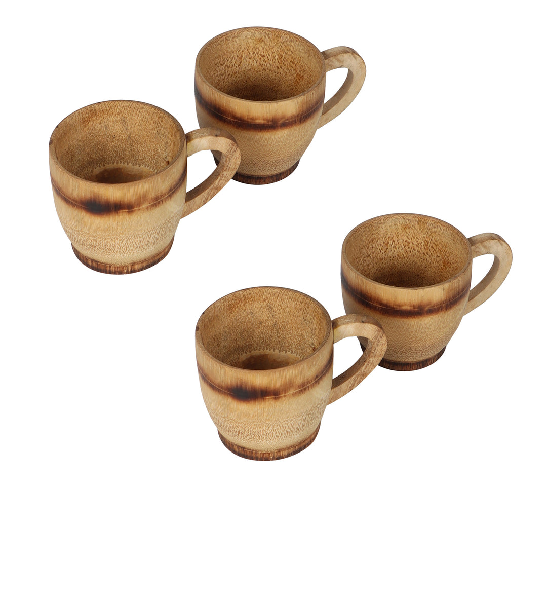 SILPAKARMAN Natural Bamboo Tea Cup - Set Of 4