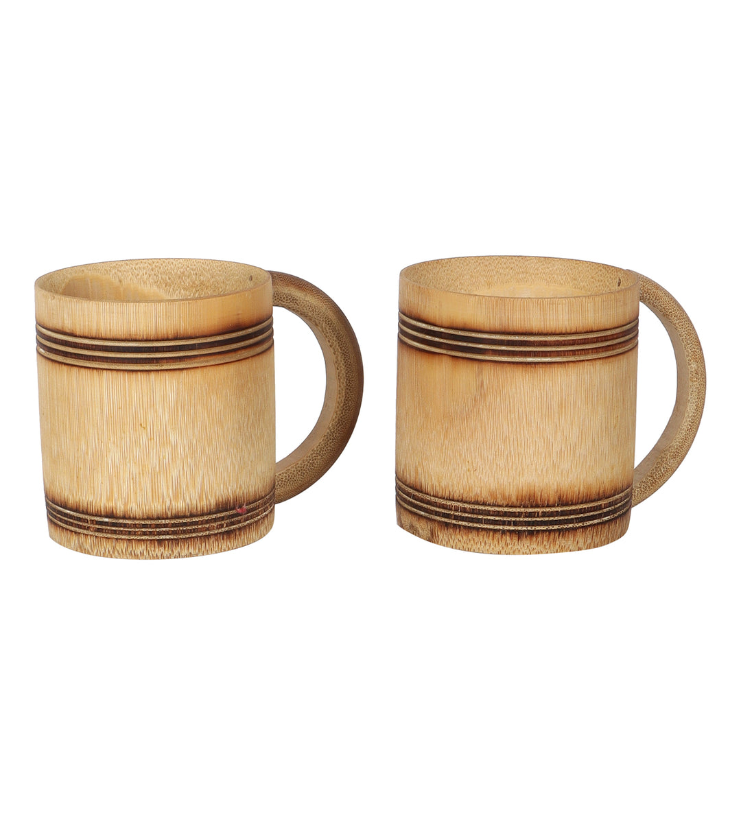 SILPAKARMAN Bamboo Tray With Set Of 2 Coffee Mug