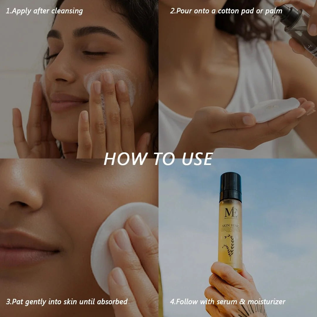 Skin Sync Toner | Hydrating & Balancing Toner with Snow Mushroom, Niacinamide & Green Tea
