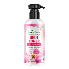 Nutrainix Organics Glow Revival Skin Toner, Rose & Aloe Hydration for Radiant, Balanced Skin - 100 ml