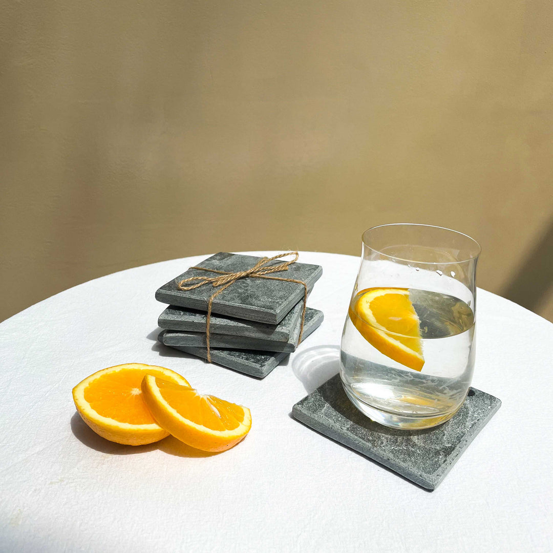 Muun Home Slate Coasters Set of 4
